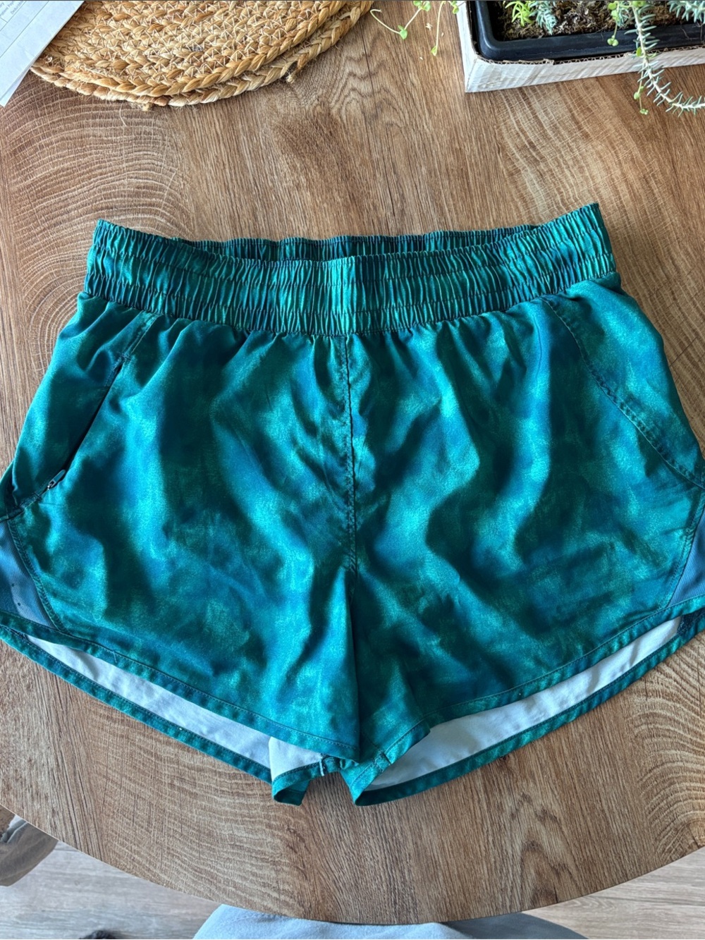 all in motion Teal Green Athletic Shorts with Elastic Waist